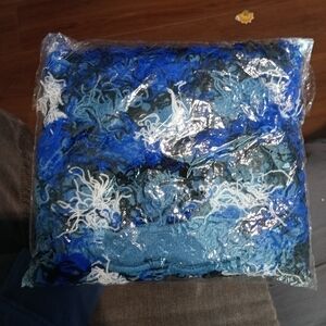 Blue and White Balaclava Ski Mask